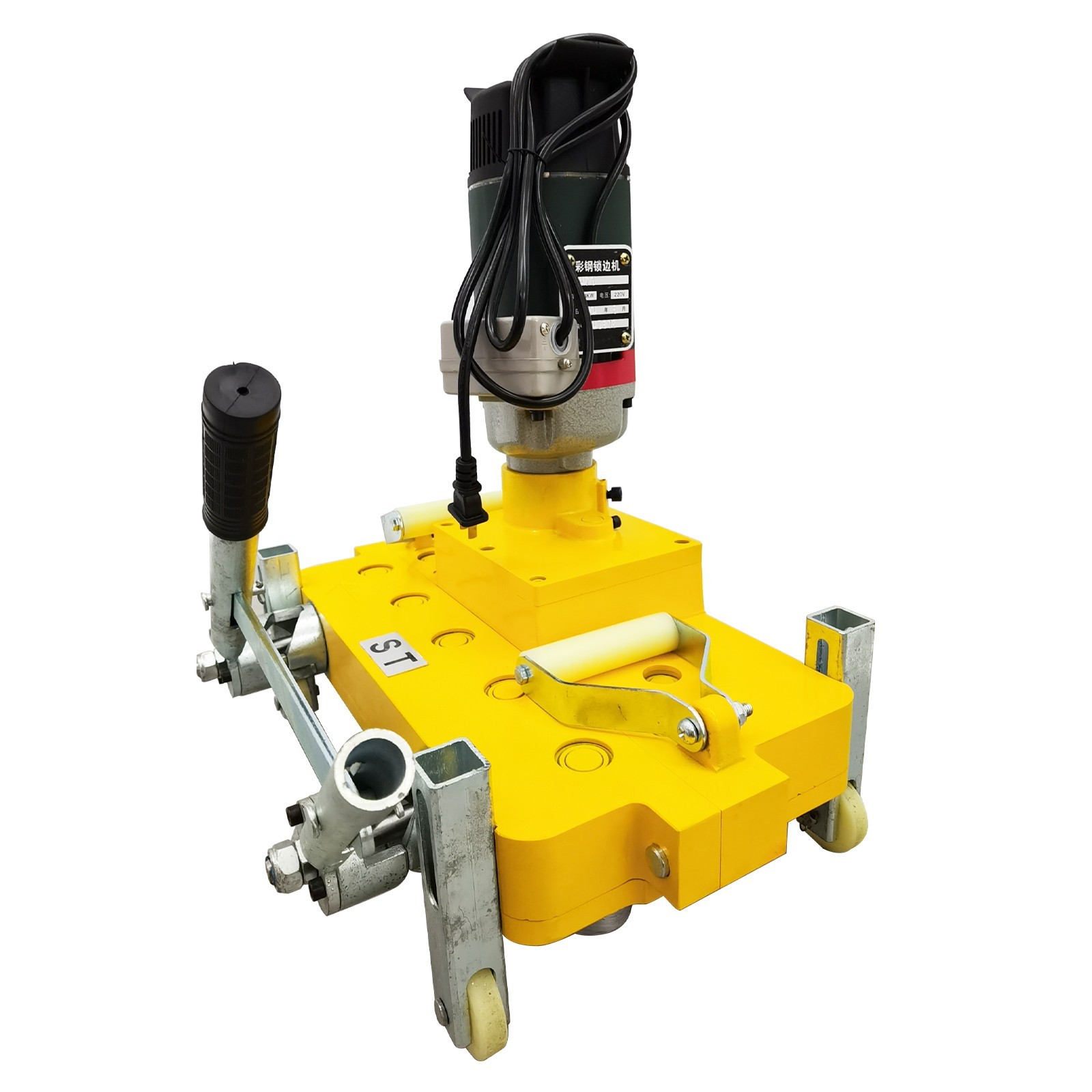 Portable Color Steel Tile/Color Tile Aluminum Edge Locking Machine for 470/475