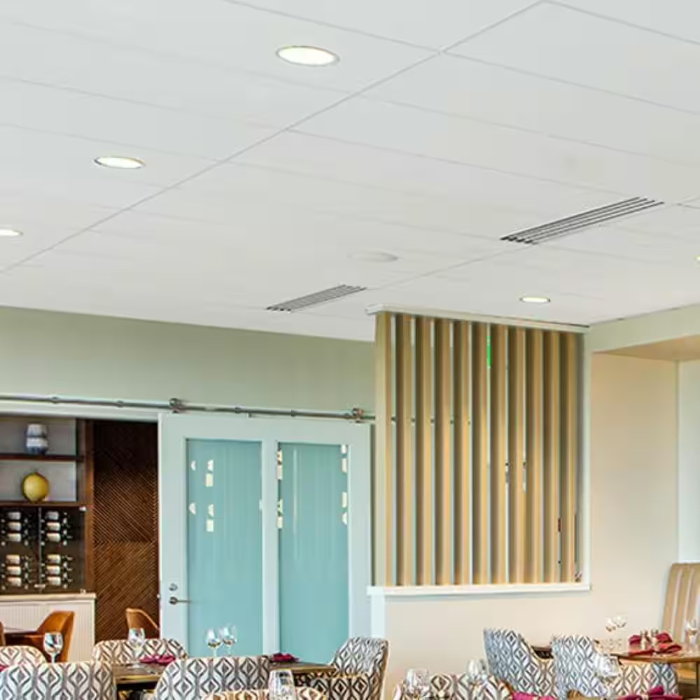 2 Ft. X 4 Ft. Mars White Square Edge Lay-In Ceiling Tile, Case of 6 (48 Sq. Ft.)