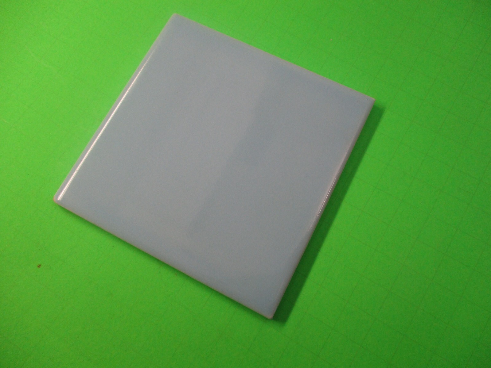 1 Tile Atco USA 4-3/8″ Gloss Pale Powder Blue Ceramic Wall 1950s Retro Vintage