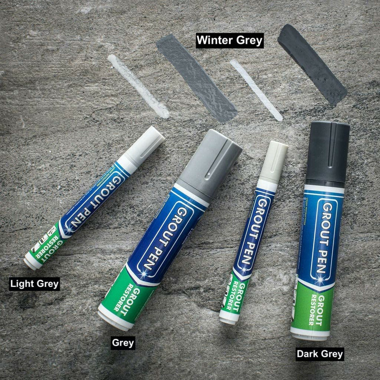Grout Pen Tile Paint Marker Winter Grey: Tile Grout Colorant Pen – Wide Tip