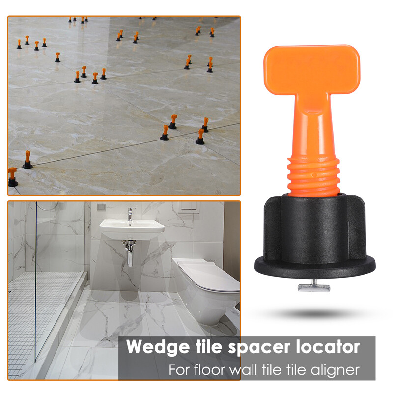 50/200pcs Tile Leveling System Kit Reusable Tile Spacer Wall Floor Clips Tools