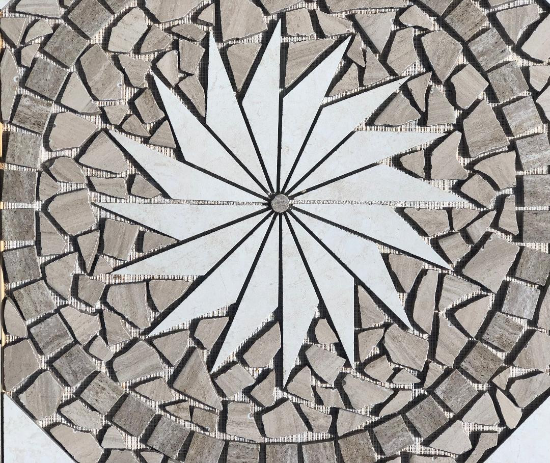 36″ X 36″ Tile Medallion Mosaic – Daltile’s Articulo & Affinity tile series