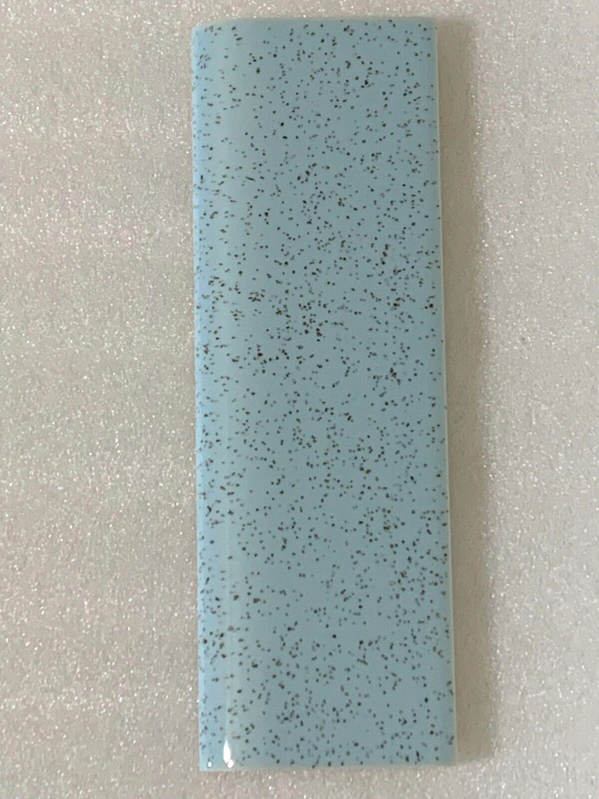 Vintage Stylon ceramic Stardust Blue 2″ x 6″ Flat Surface Bullnose Gloss *2*pcs