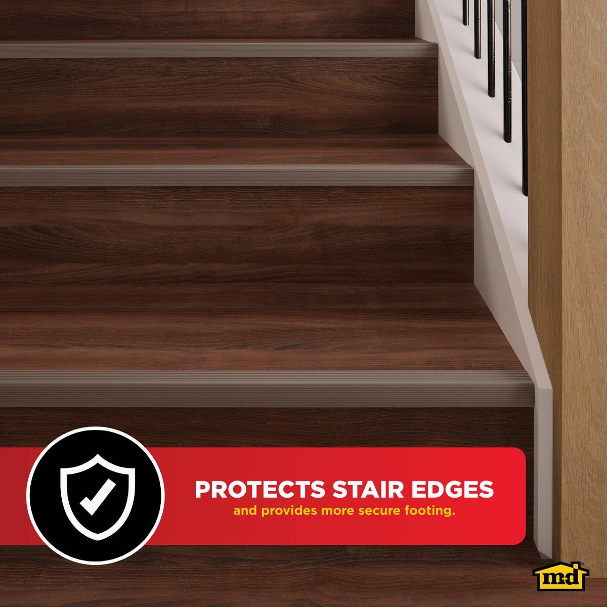 M-D Building Products 36 In. Spice Aluminum CINCH Fluted Stair Edging 43311 M-D