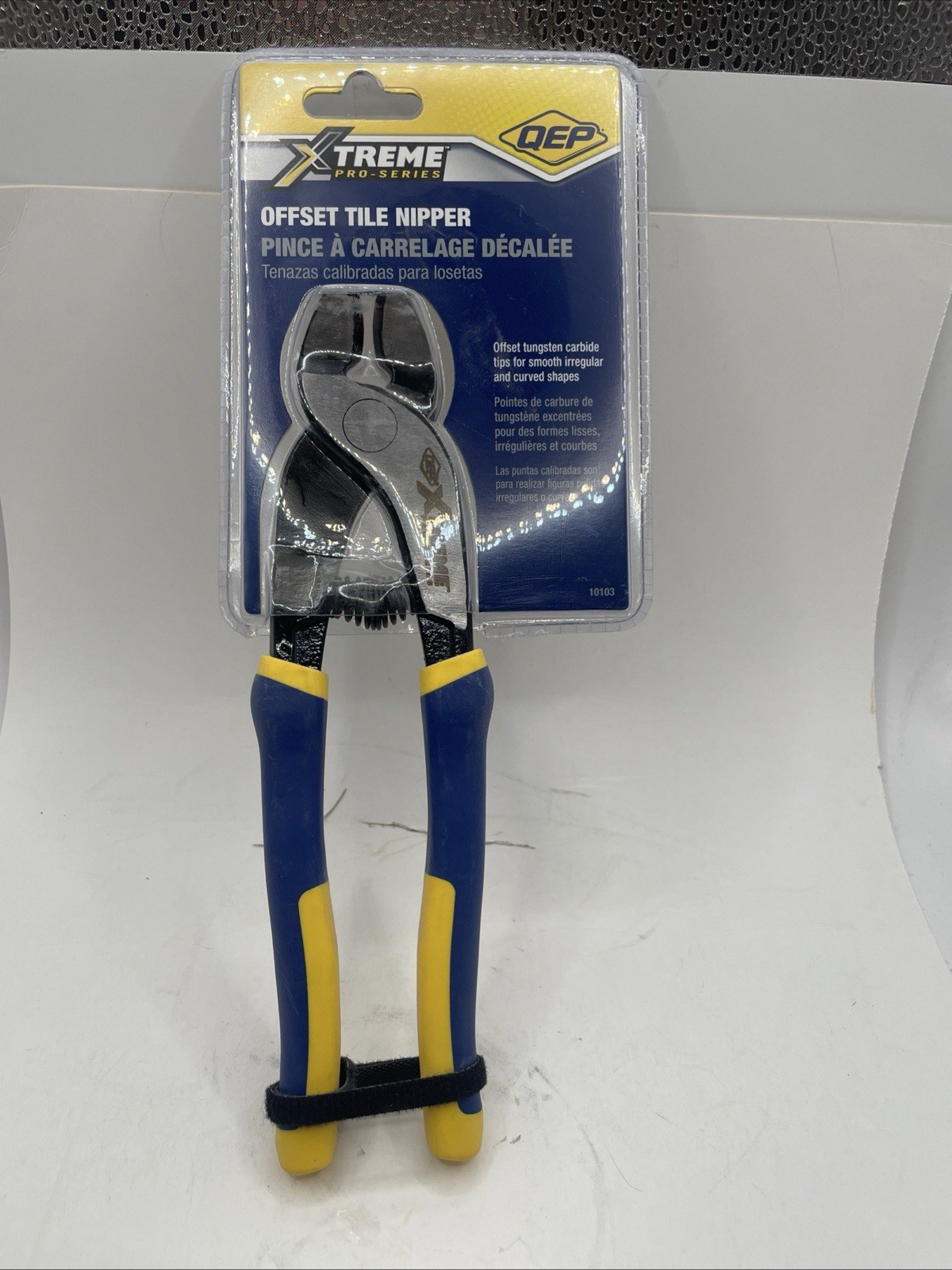 QEP Tile Nipper Offset Tungsten Carbide Tips For Smooth Irregular Shapes 5/16”
