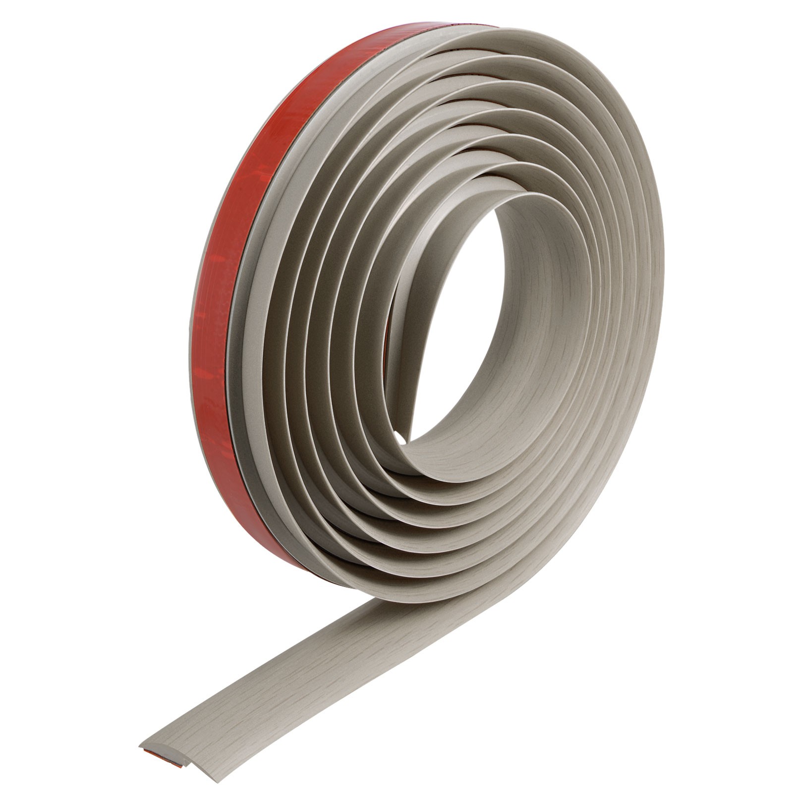 9.84ft Floor Transition Strip Self Adhesive Carpet to Tile Strip Light Gray