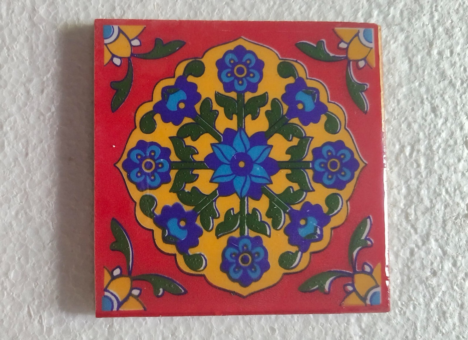 Interior/Exterior Flooring/Wall Ceramic Tile Mural Mosaic Multi Red Set of 21 Pc