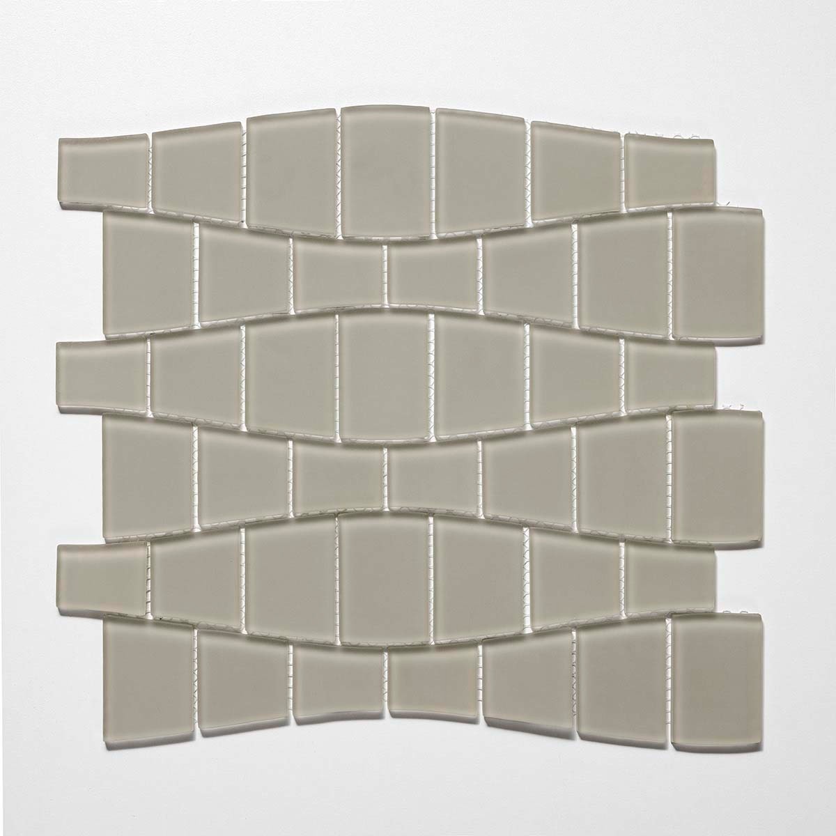 Cruz Bay Studio BG15 Ripple – 11″ x 12″ Block Random Wall Tile – – Mojave Gloss