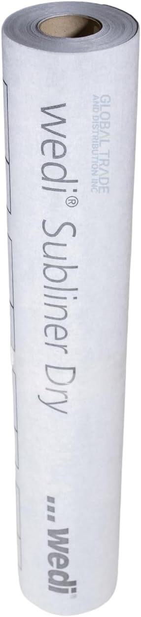 Wedi Subliner Dry Mat Crack Isolation Waterproofing Membrane 108 Sq Ft Roll