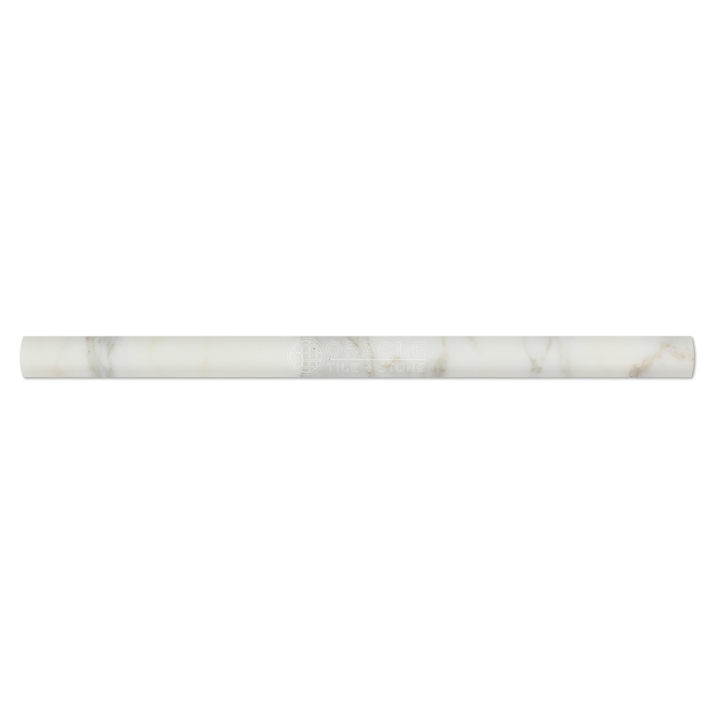 Calacatta Gold (Italian Calcutta) Marble 3/4″ X 12″ Bullnose Liner Trim Molding