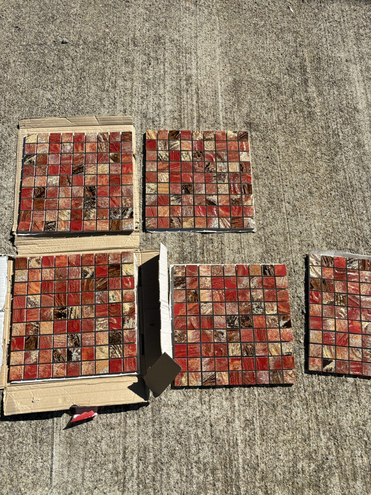 Saicis Hi-tech Gres Made In Italy 12X12 Mosaic Border Tile Mid Century Modern