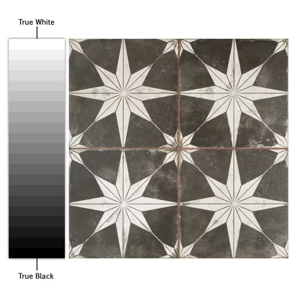 Kings Star Night 17-5/8 In. X 17-5/8 In. Ceramic Floor and Wall Tile (10.95 Sq.