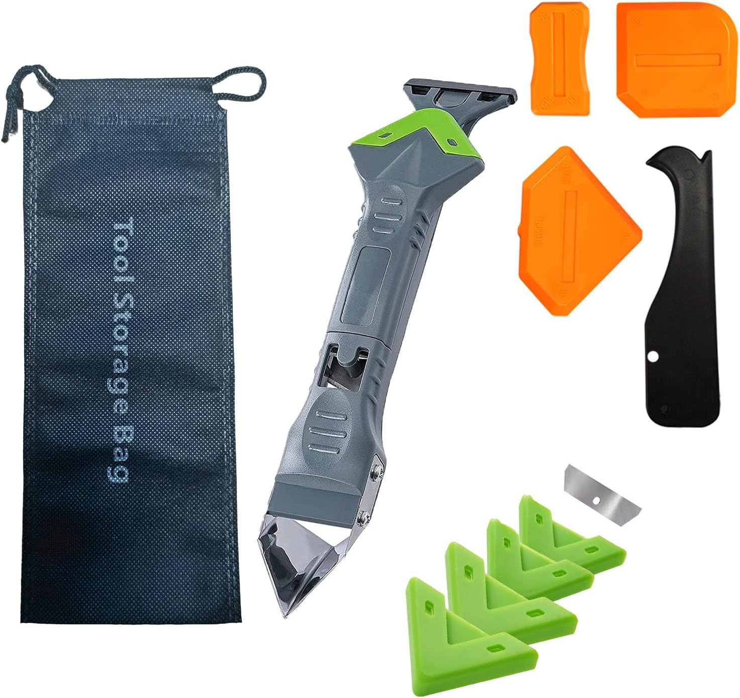 9 in 1Caulk Smoothingand Grouting Tool, Silicone Remover，Sealant Trimming and Re