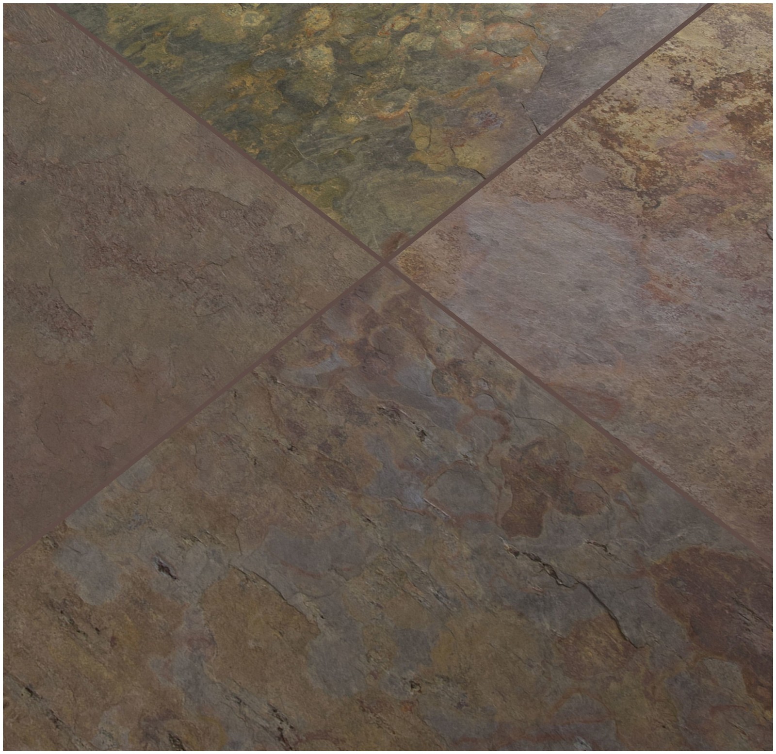 Ackland AKTLT16X16G-CA 16″ x 16″ Stone Solid Floor and Wall Tile – Autumn Fusion