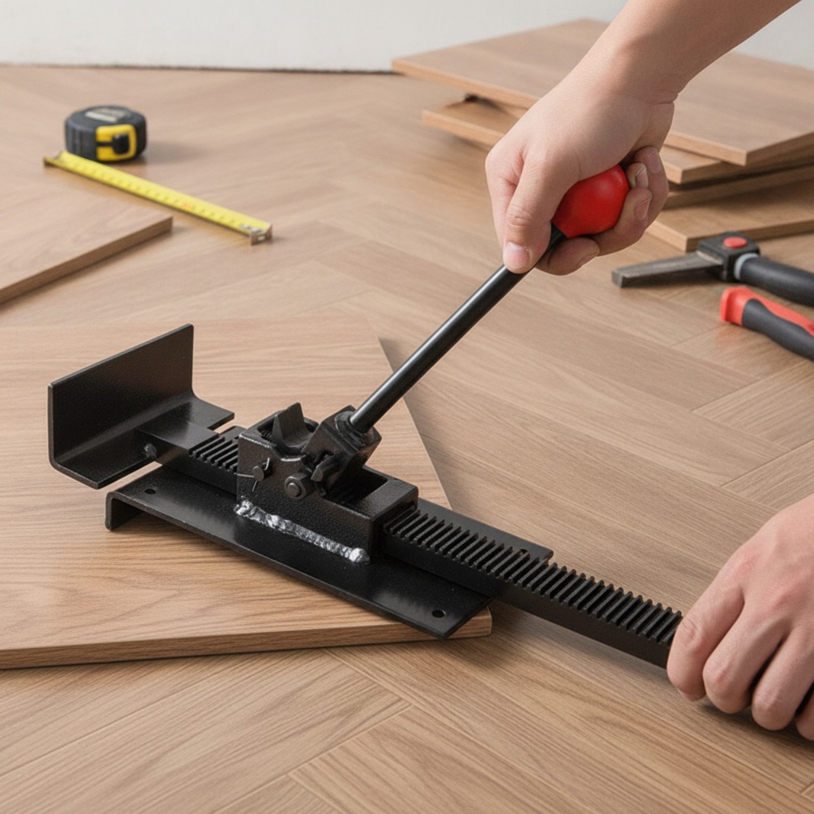Flooring Clamp with Hand Grip Handle Low-Height Floor Installation Clamp