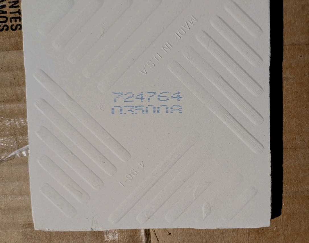 Gold Sparkle Dust on White 4-1/4″ Glossy Speckled Romany Spartan Tile New N-871