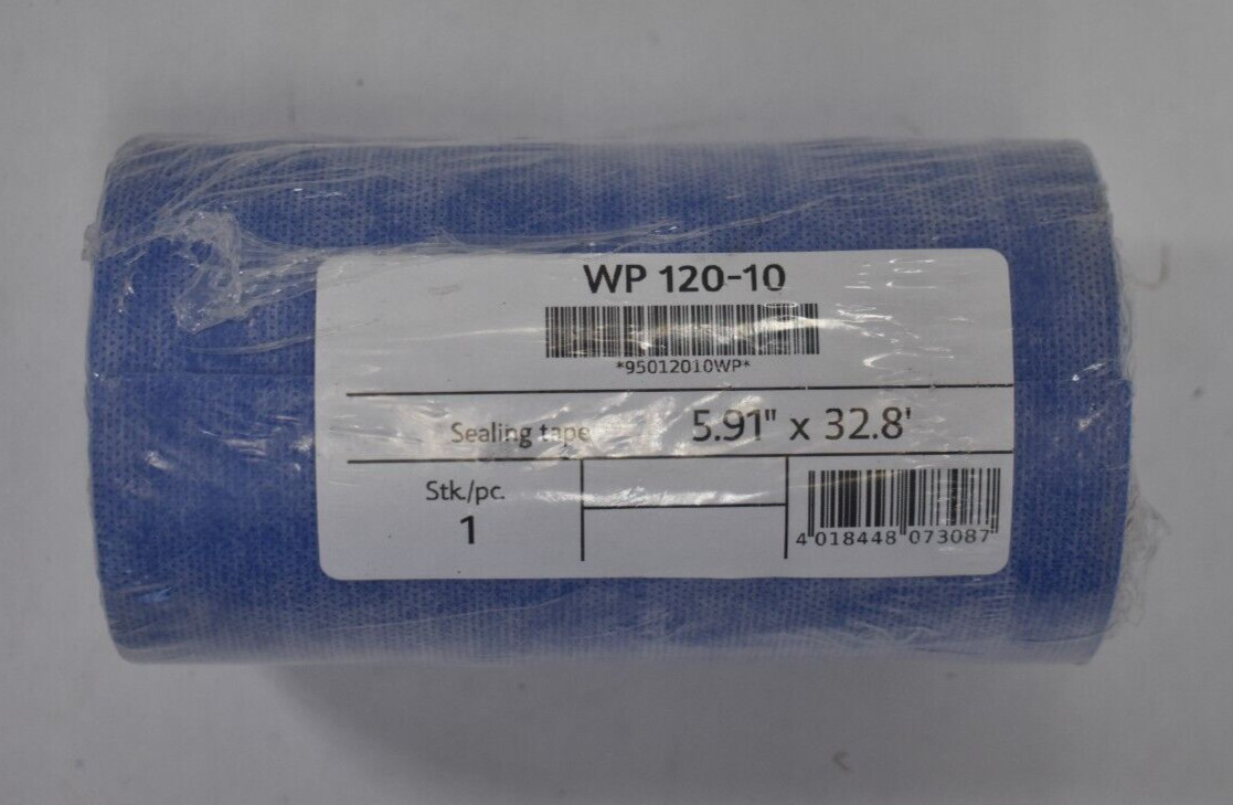 Durabase WP Sealing Tape PP/PE Blue 5.91″ x 32.8′ WP 120-10 Adhesive Unit