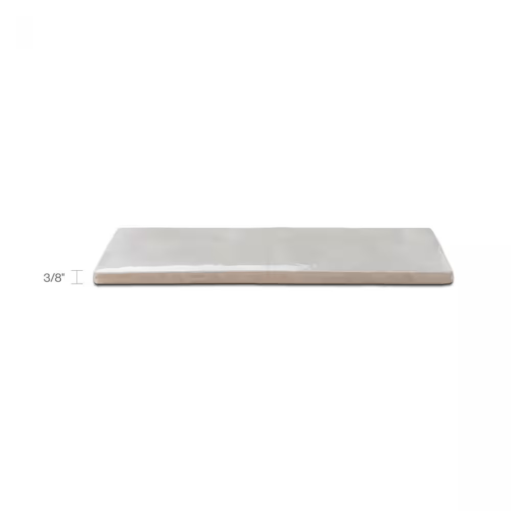 Cloe Subway Glossy Grey 2.5 In. X 8 In. Handmade-Look Ceramic Wall Tile (10.64 S