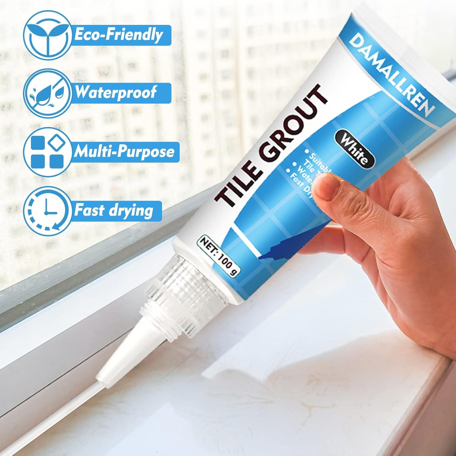 2 Pack Grout Paint Pen Kit – Fast Drying Filler and Sealer for…