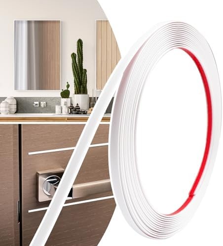 0.25in × 20Ft Peel and Stick Wall Molding Trim – Flexible Self Adhesive Molding