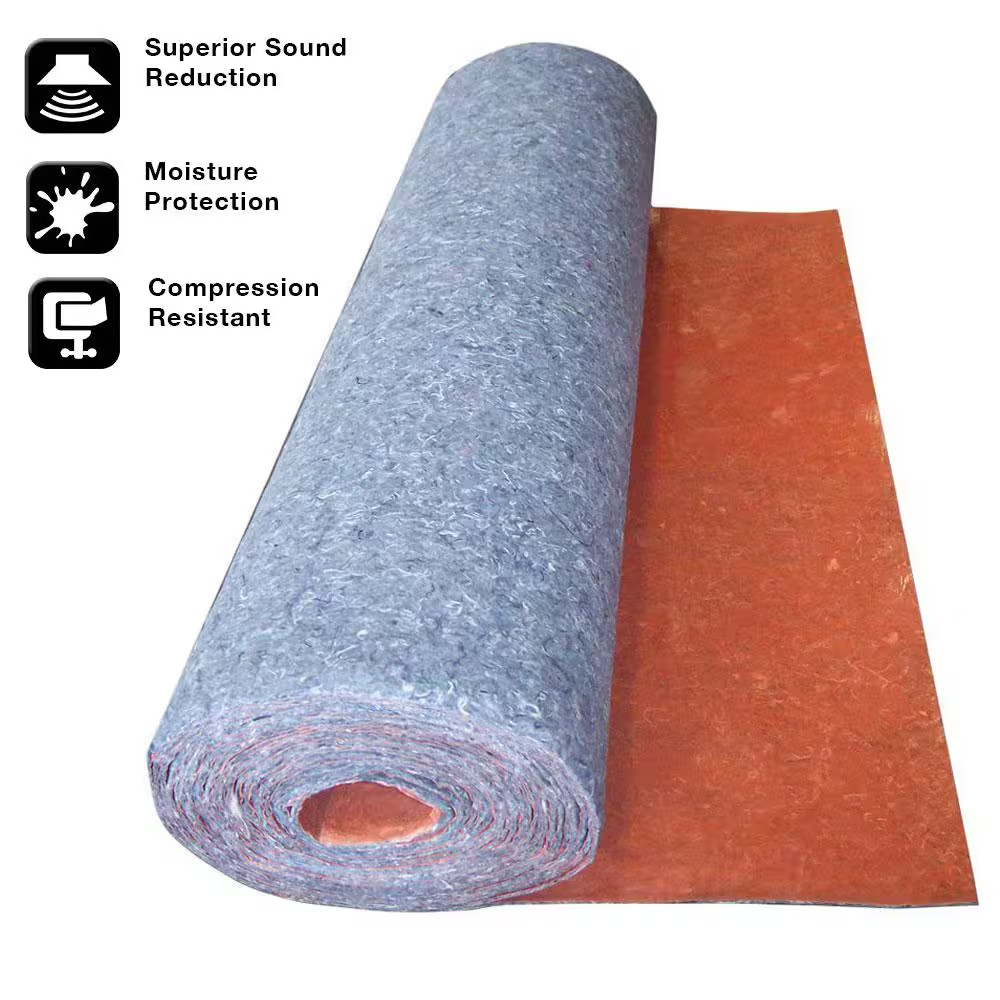 100 Sq. Ft. 3 Ft. X 33.34 Ft. X 1/8 In. Acoustical Underlayment with Attached Va