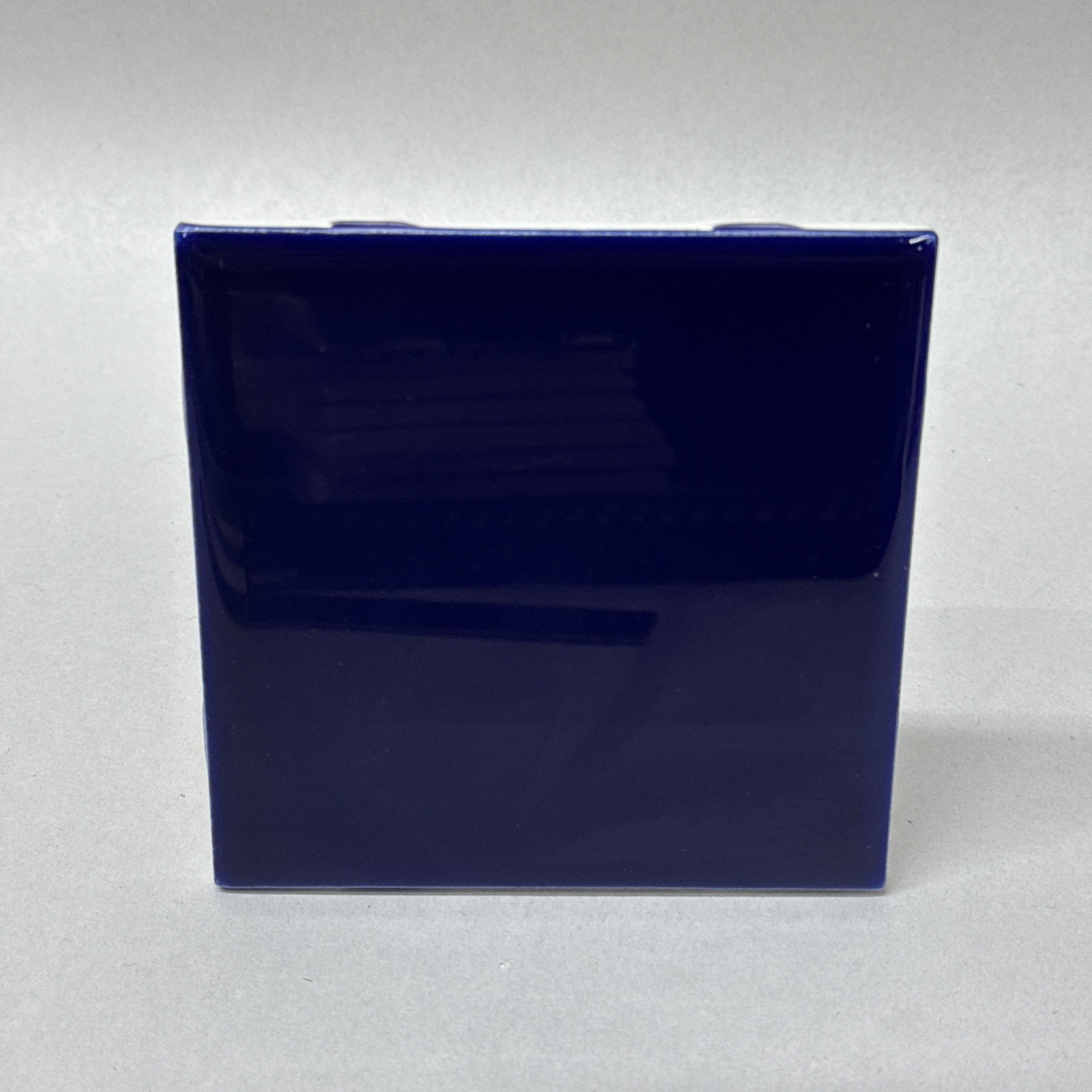 Florida Tile USA 4-1/4″Vintage Deep Cobalt Blue Tile NOS 4×4”Subway Tile Ceramic