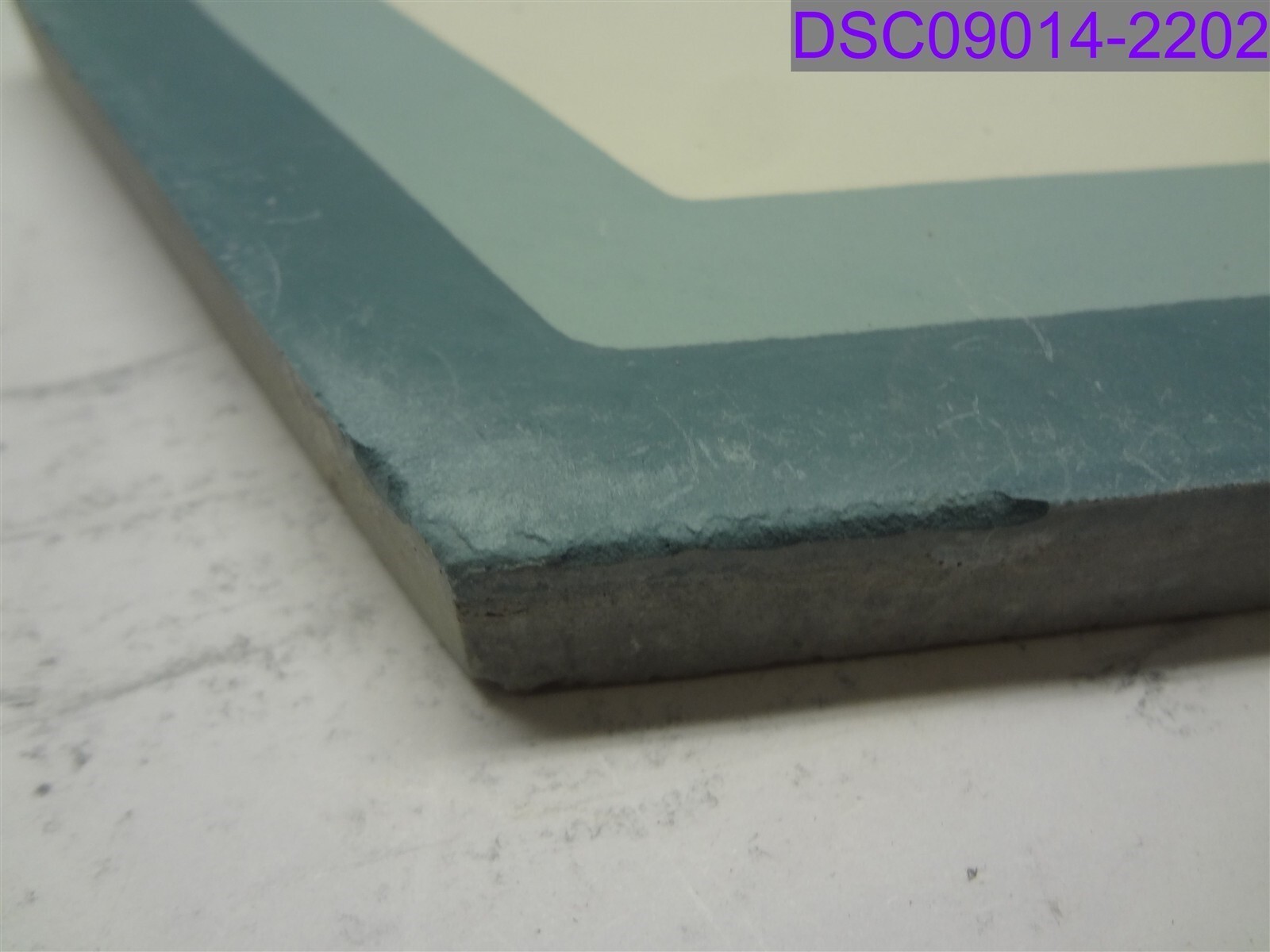 Chipped/Scratched Qty = 5: Rustico Tile Hexagon Blue Cement Tiles RTS23