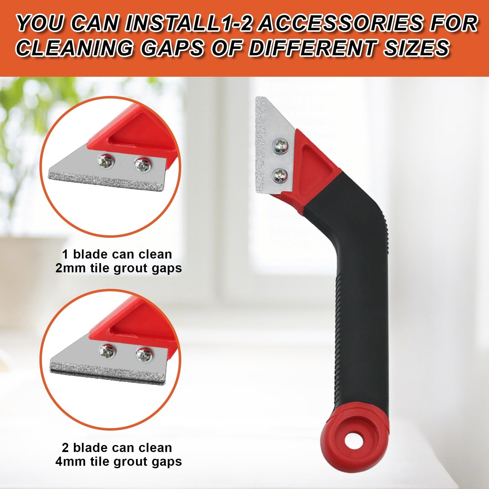 Grout Removal Tool Set, Heavy Duty Grout Saw with Replaceable Blades, Tile Gr…