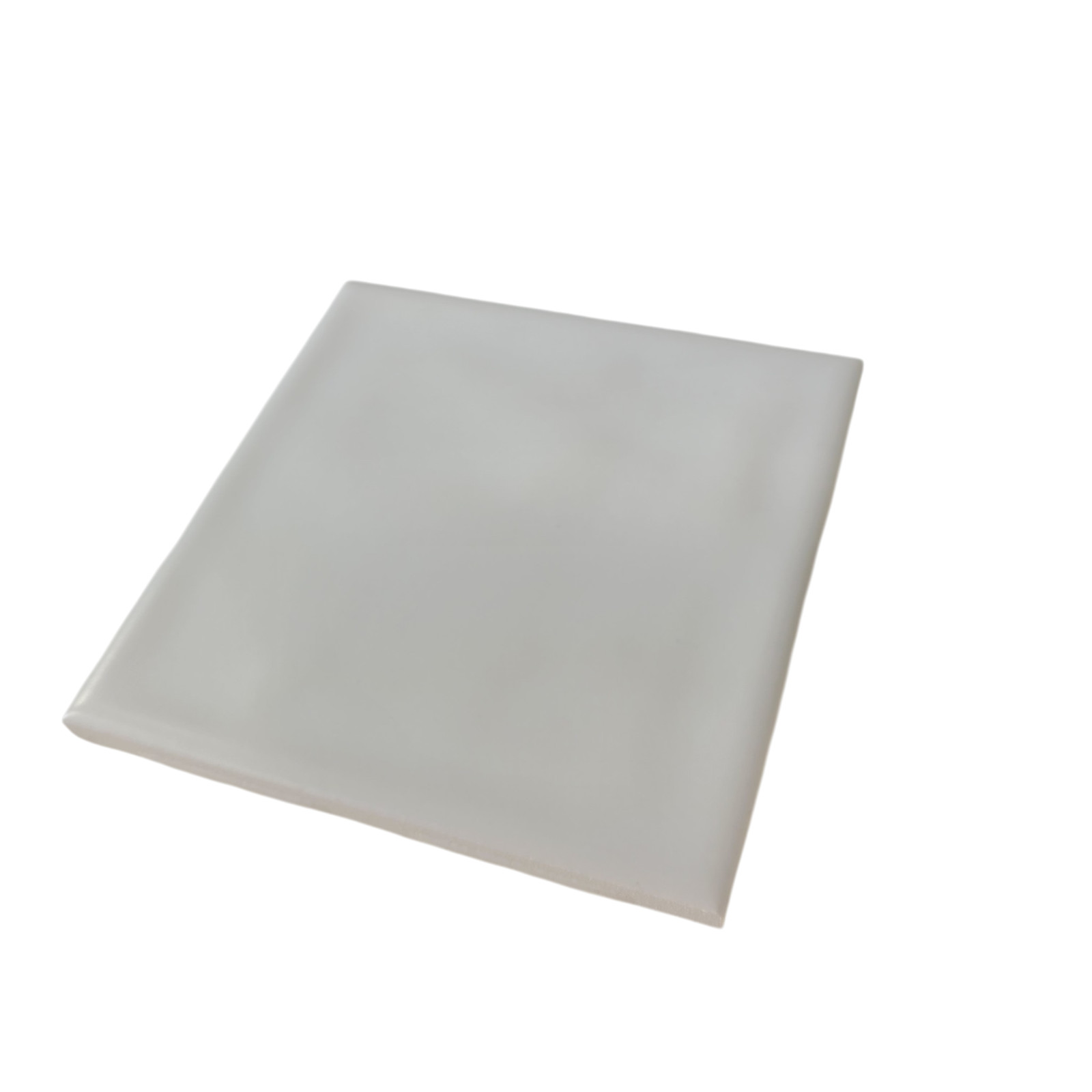 White Ceramic Florida Tile 4 3/8 in FT Subway Square Potters Touch Undulated
