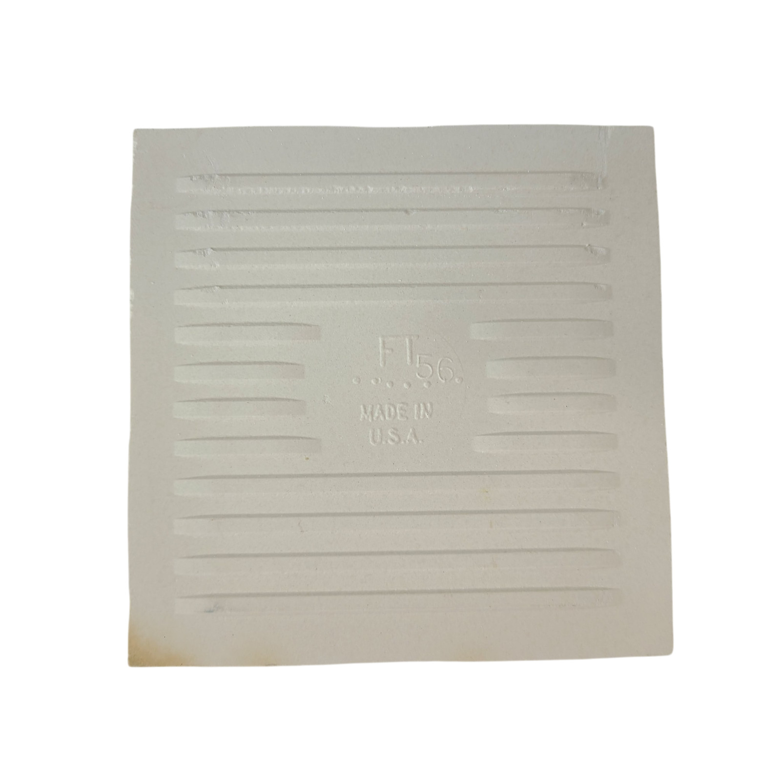 White Ceramic Florida Tile 4 3/8 in FT Subway Square Potters Touch Undulated