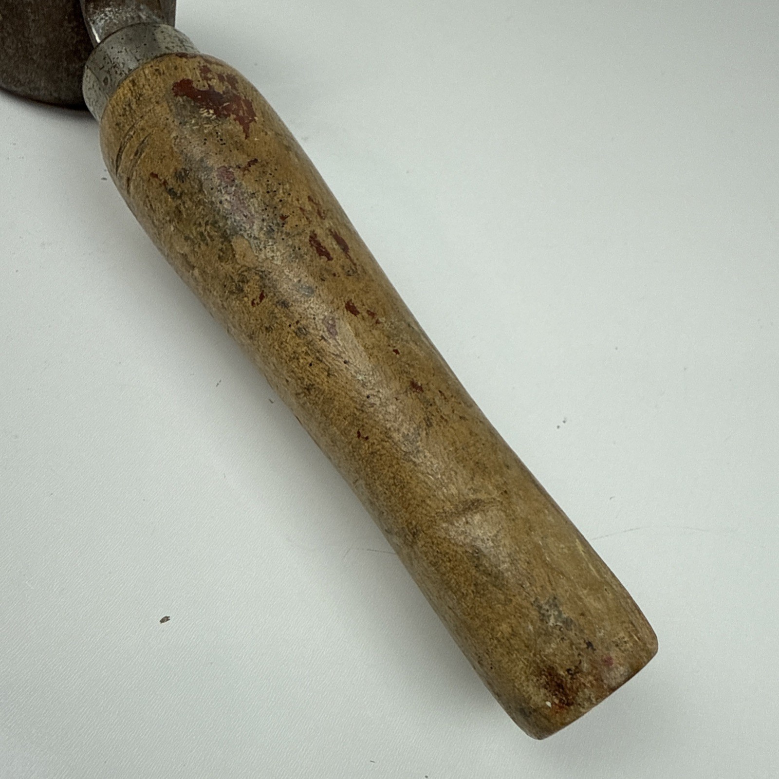 Vintage Round Edge Medal Roller, 8” Long For Carpet, Vinyl, Vaneer Roller Works