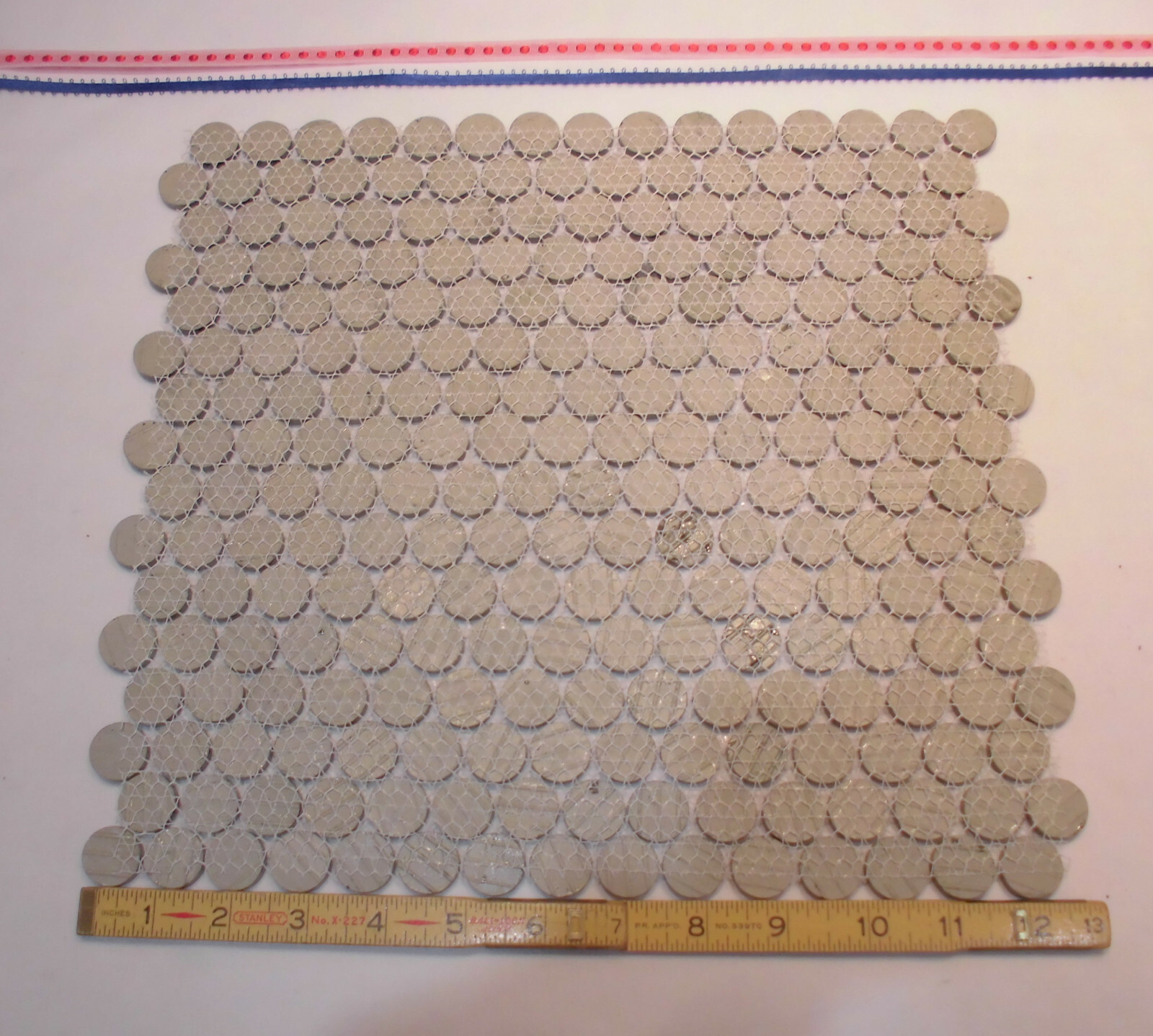 1 Sheet: Penny Round Black 12×13 Porcelain Mosaic Wall/Floor Tile; Backsplash