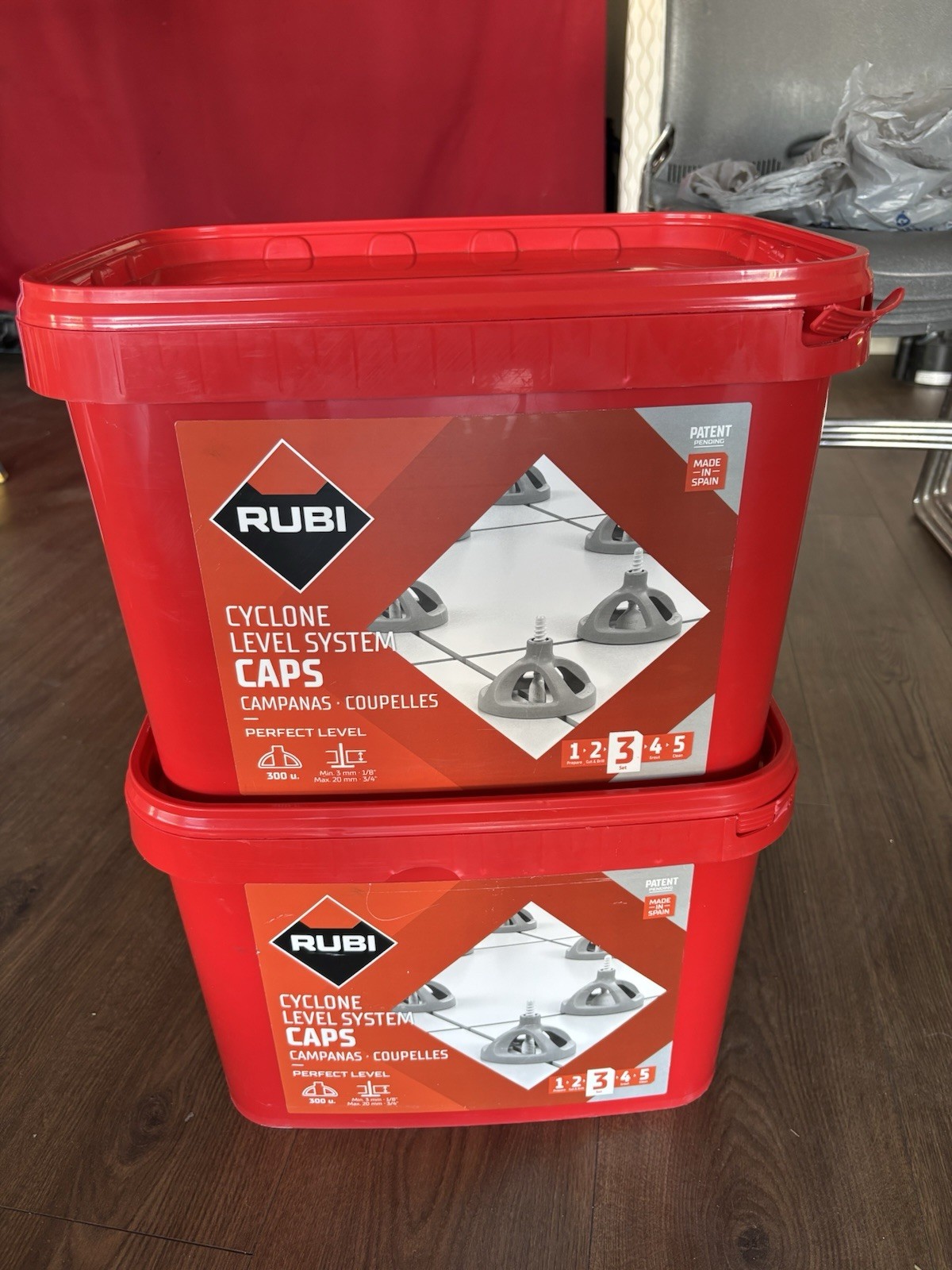 Rubi Cyclone Level System Caps Ref. 35950 Brand New Sealed