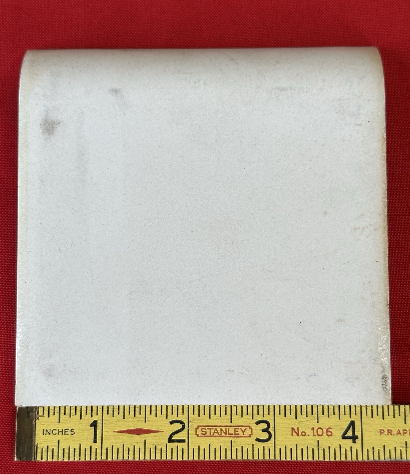 1 pc. Slate Gray: 4-5/16″ Glossy Ceramic Cove-Base Tile by Robertson Co. #385