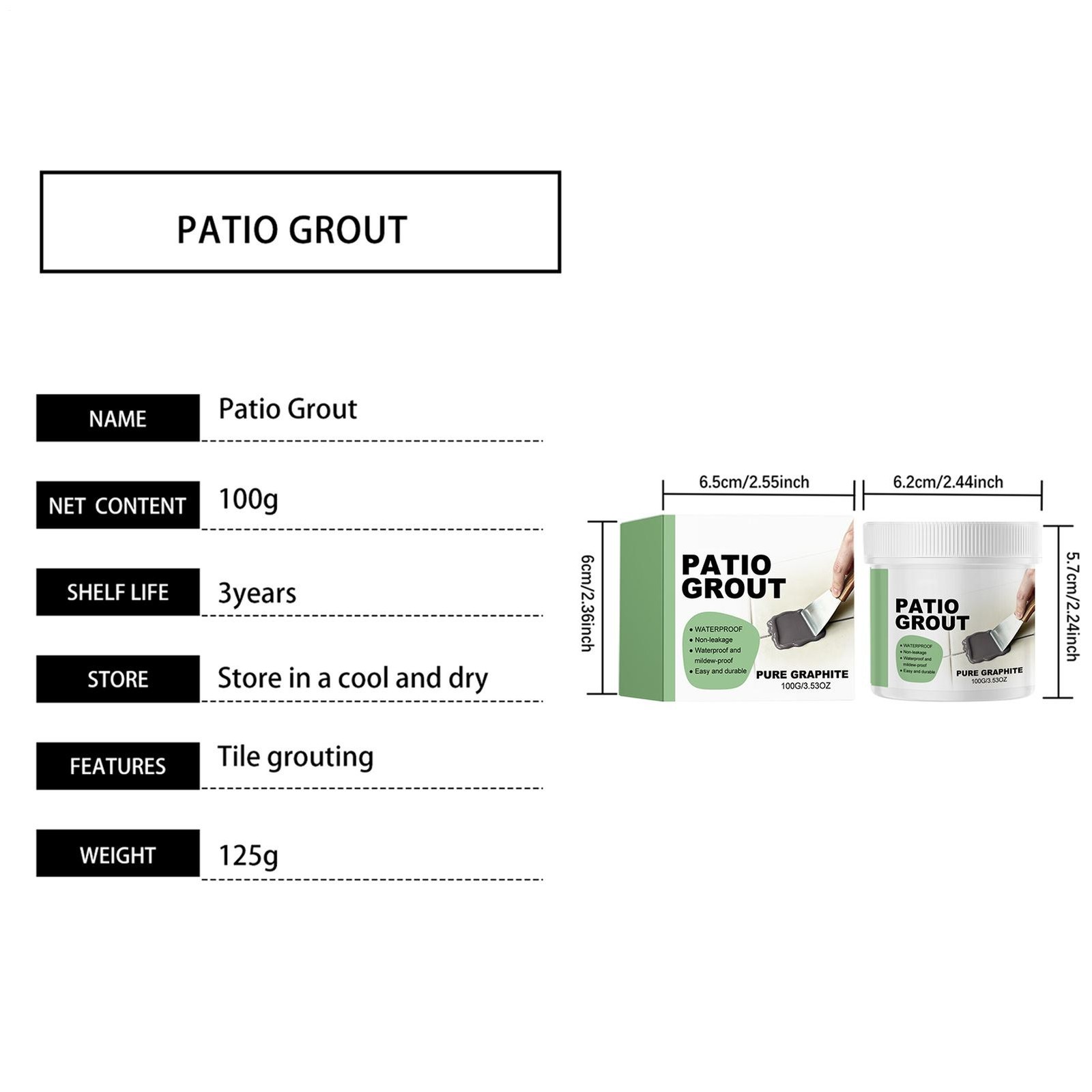 Patio tile grout Tile Sealant for Shower | 100g Long Lasting Gapfilling Adhesiv