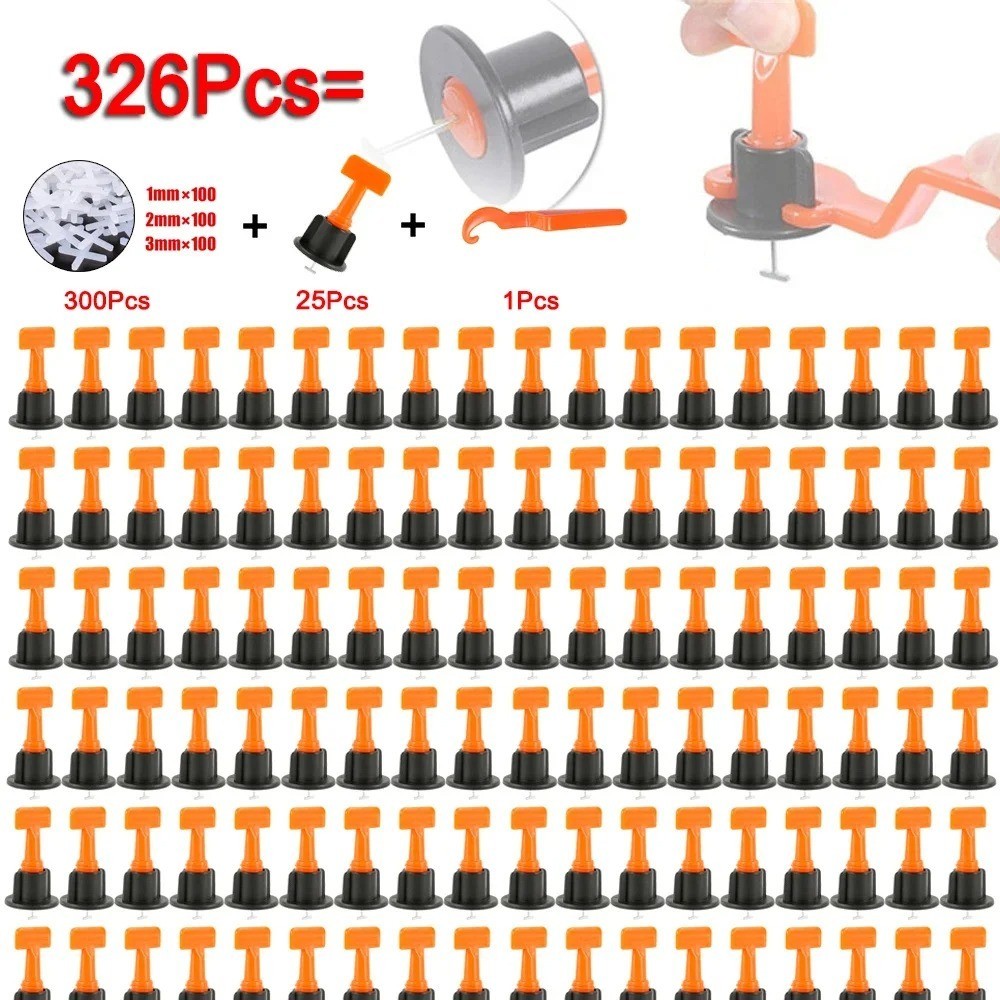 Tile Leveling System 300Pcs Wedges Spacers Plier Floor Wall Tile Alignment Kit