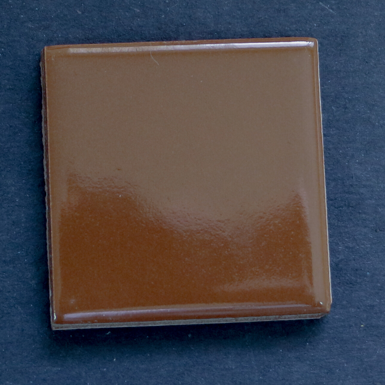 1 7/8″ x 1 7/8″ Tile Bark Brown Glossy Mosaic Wall Remodel Ceramic C#550 1 Pc