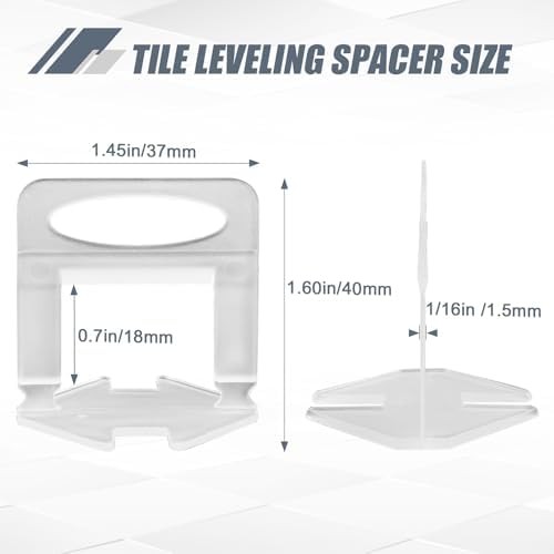 Tile Leveling System Tiles Leveler Spacers, 2400-Piece Leveling Spacer Clips …