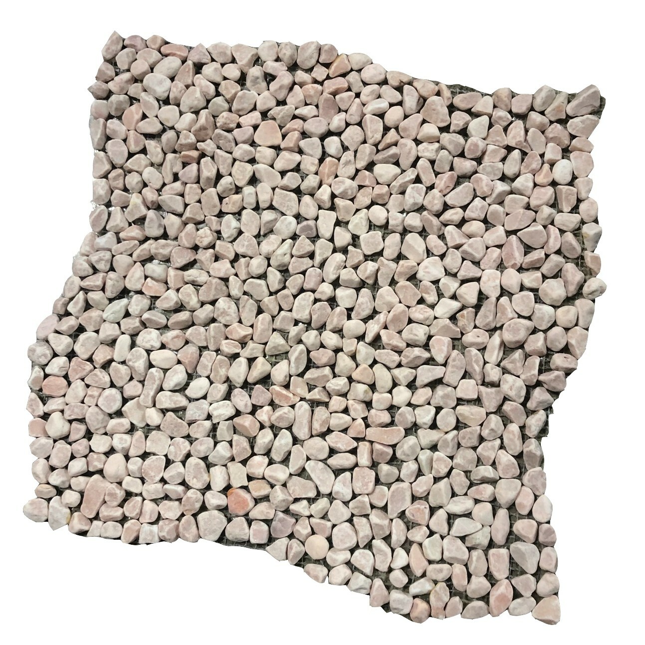 12×12 Tile Pink Micro Pebble Shower Stone Pathway (100 Square Feet) T-18