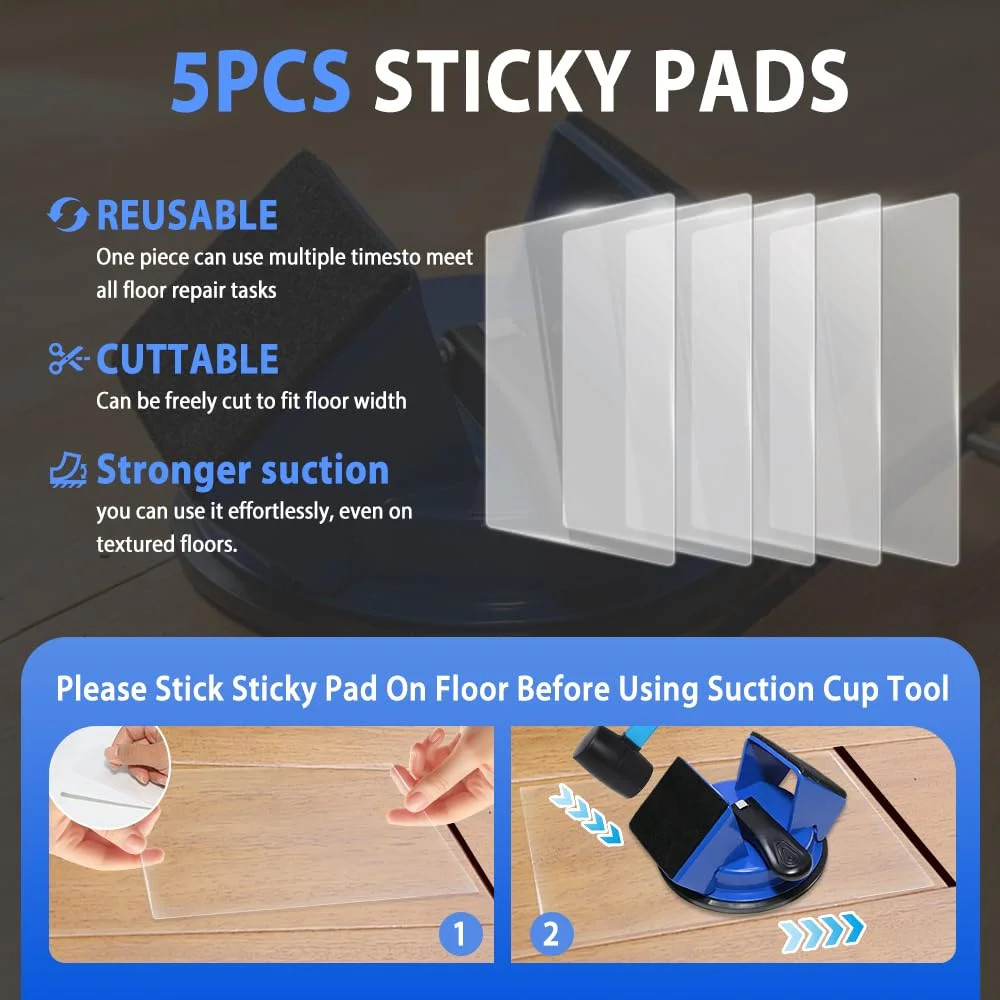 Floor Gap Fixer Tool – Heavy Duty Flooring Gap Repair with 45° Striking Surface,