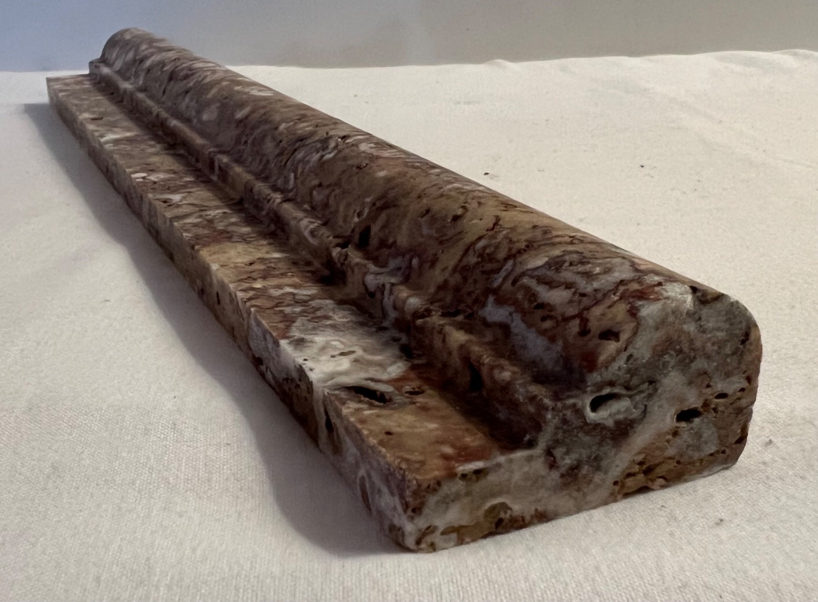 Scabos Travertine 12″ x 1-3/4″ Chair Rail Trim Molding-new
