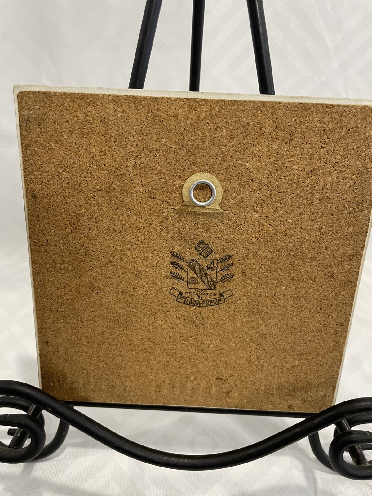 Mount Vernon Decorative Souvenir Ceramic Tile Trivet Cork Back Delano Studios