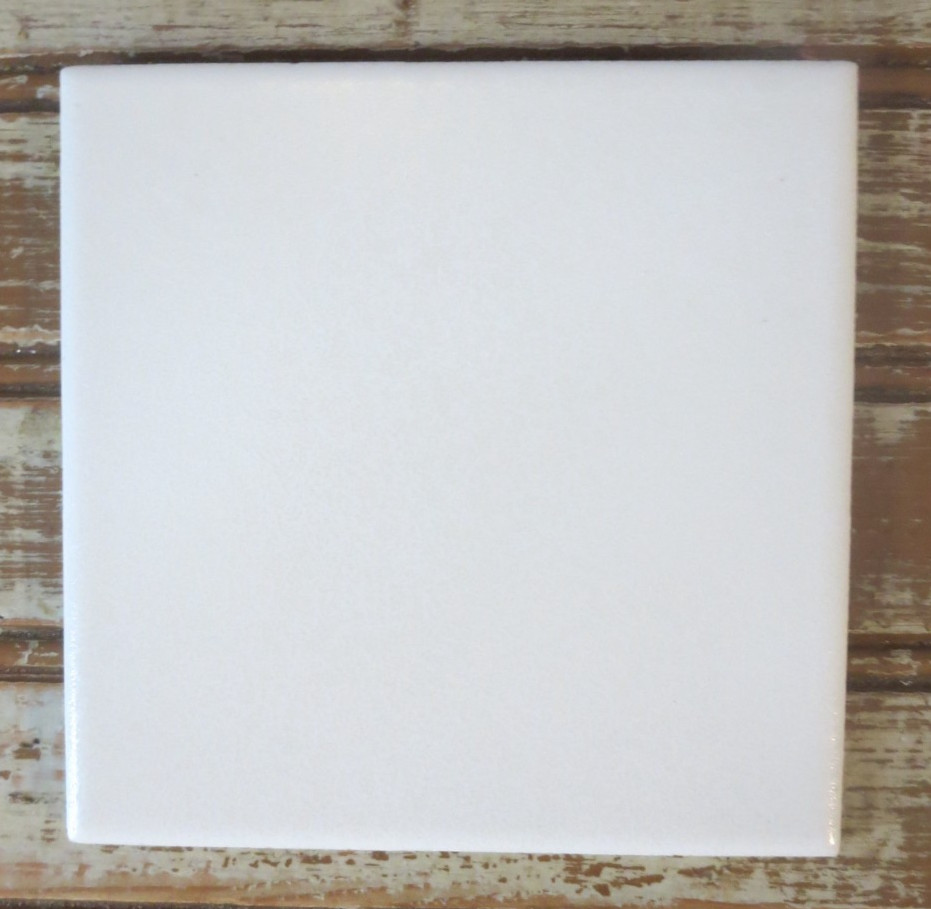 Lot of 25 Vintage Florida Tiles FT 55 Matte Ceramic Bone White 4 3/8 x 4 3/8