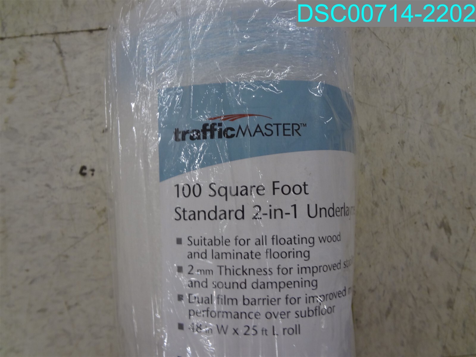 TrafficMaster Underlayment Polyethylene Foam Moisture Barrier 100 sq. ft. Rolls