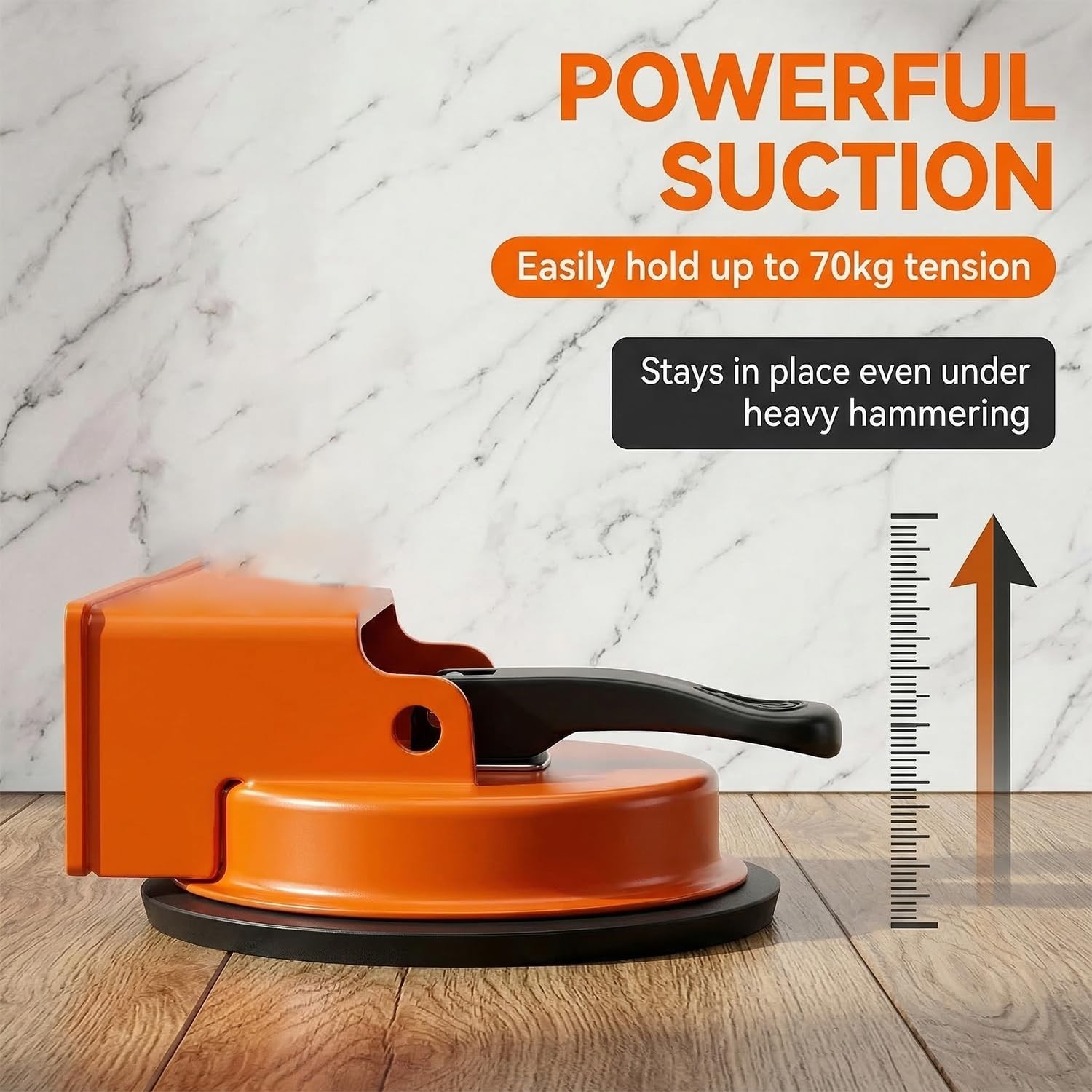 Floor Gap Fixer Tool with Suction Cup for Hardwood-Laminate and Vinyl Flooring