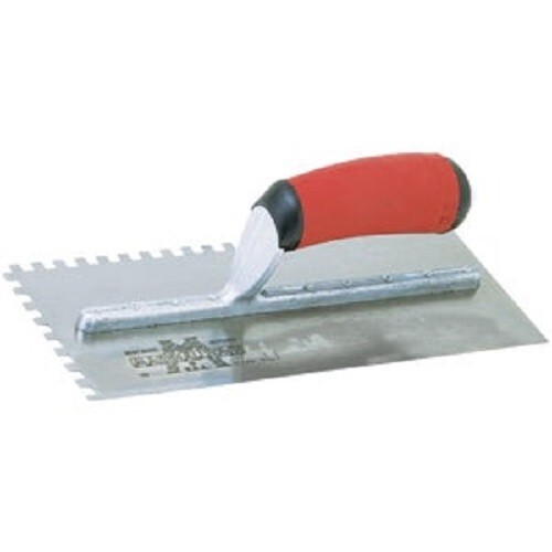 (3-pk) Marshalltown 1/4 In. Square Notched Trowel Model: 15709