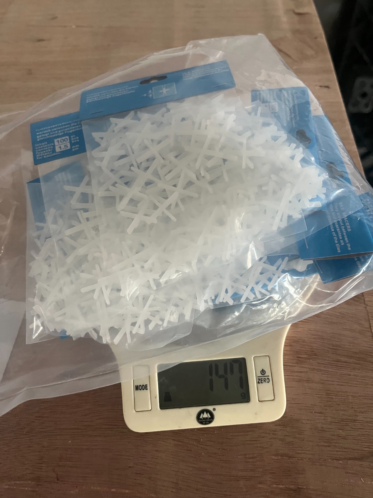 1000Pcs Cross Tile Spacers 1/16″ 1.5mm Plastic Spacers for Ceramic Wall Tile
