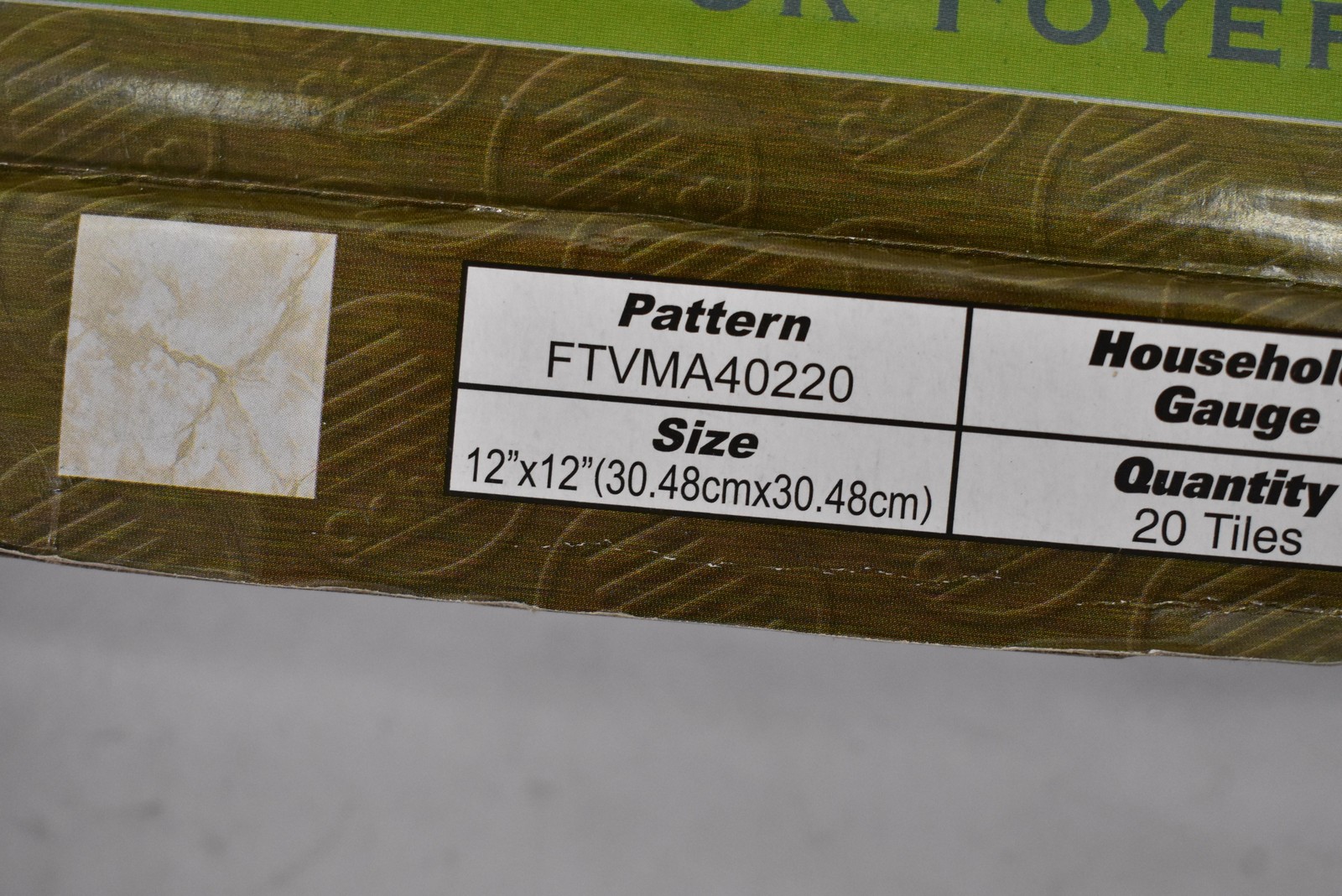 Lot of 2 Packs Achim Nexus 12×12 Peel & Stick Vinyl Floor Tiles Marble 40sqft