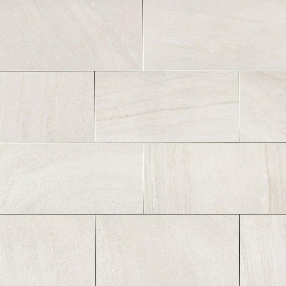 Purestone 12 In. X 24 In. Matte Bianco Porcelain Floor and Wall Tile (13.7 Sq. F