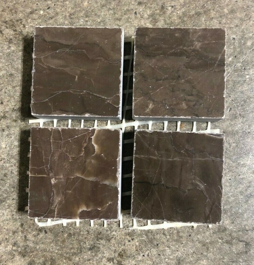 Tile Marble Natural Stone Mosaic Brown Dark Coffee Backsplash 2×2 SAMPLE TS-01